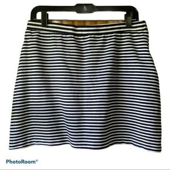 Issac Mizrahi NYC Striped Mini Skirt Women's size Medium - Picture 1 of 8
